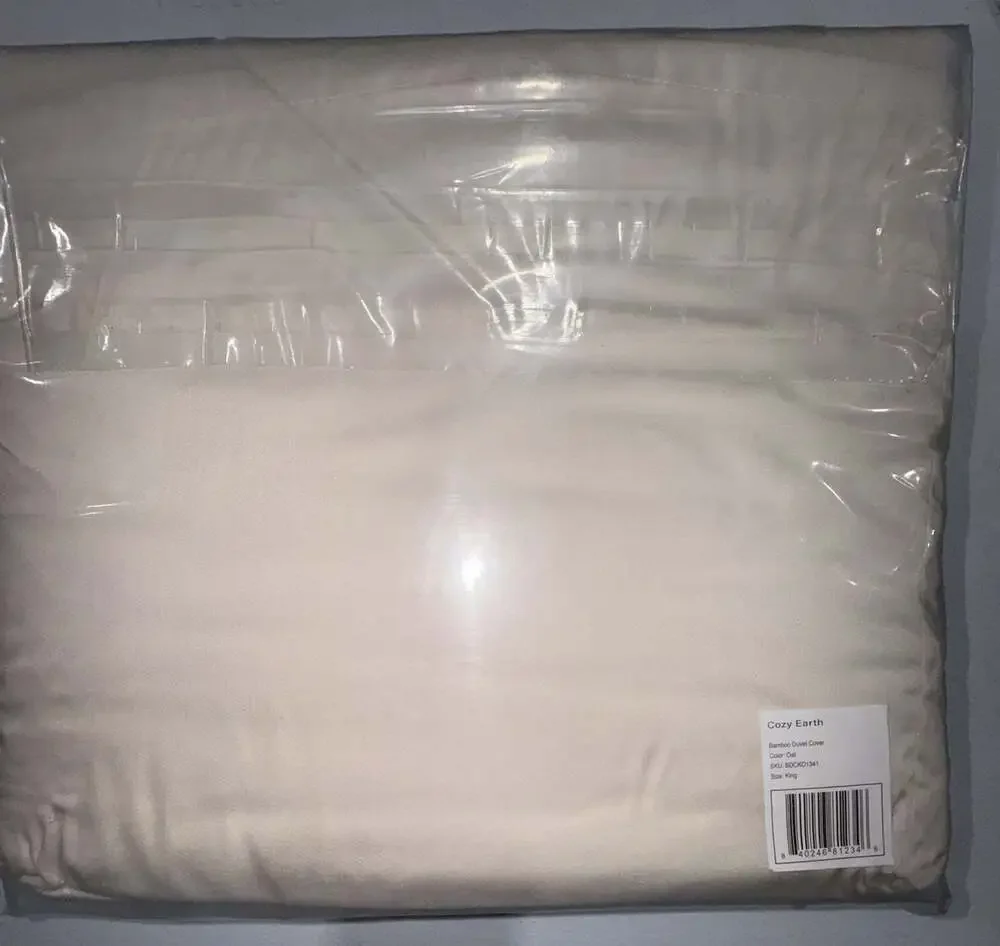 Cozy Earth Bamboo King/Cali  Duvet Cover Oat